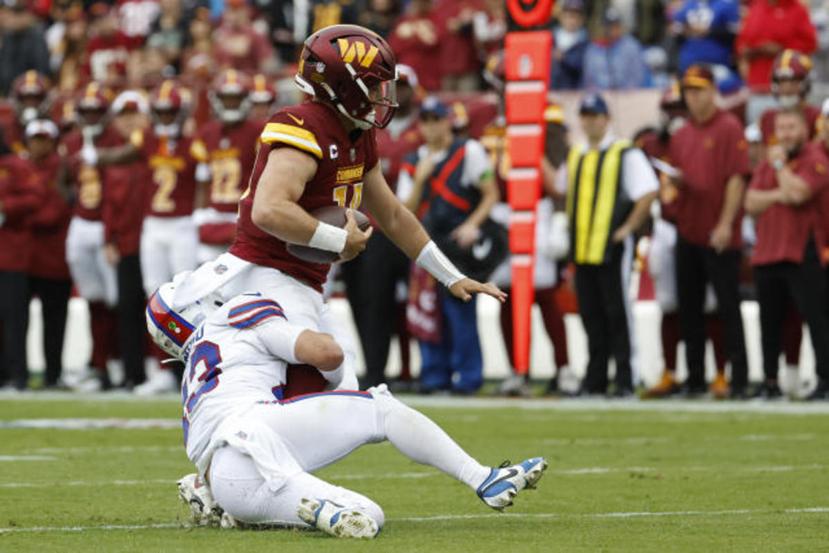 Sam Howell had a day to forget against the Buffalo Bills.